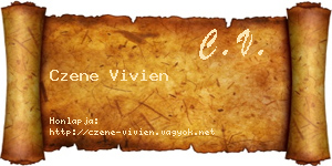 Czene Vivien névjegykártya