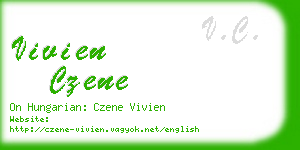 vivien czene business card